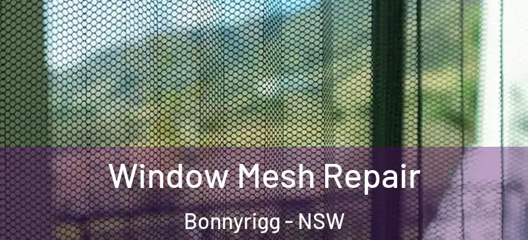  Window Mesh Repair Bonnyrigg - NSW
