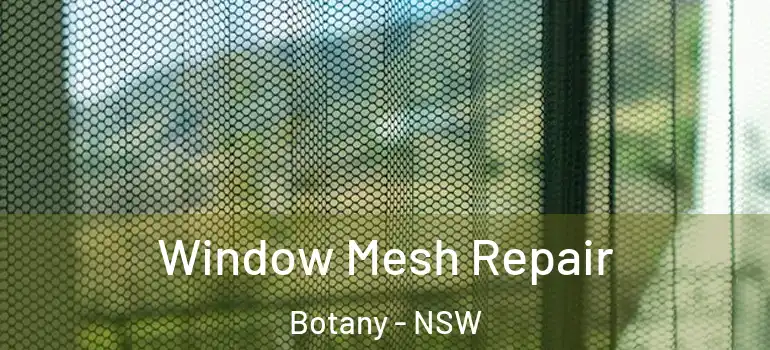 Window Mesh Repair Botany - NSW