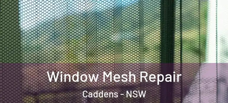 Window Mesh Repair Caddens - NSW