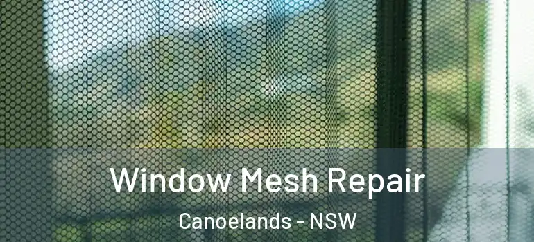 Window Mesh Repair Canoelands - NSW