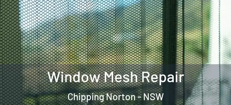 Window Mesh Repair Chipping Norton - NSW