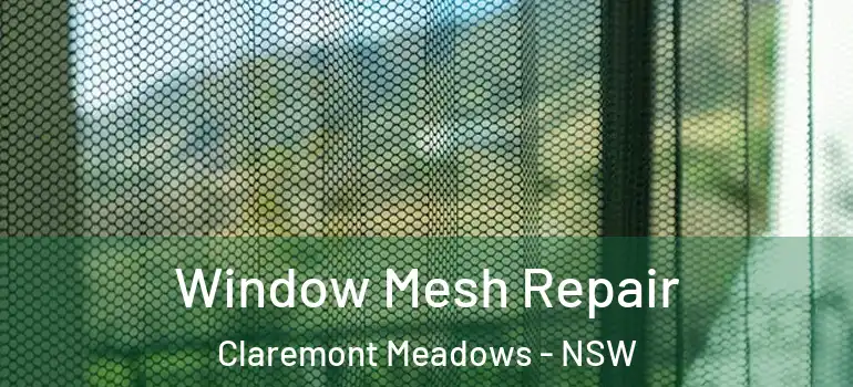  Window Mesh Repair Claremont Meadows - NSW
