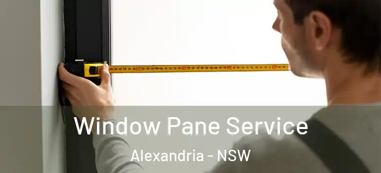  Window Pane Service Alexandria - NSW
