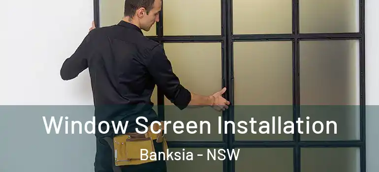 Window Screen Installation Banksia - NSW