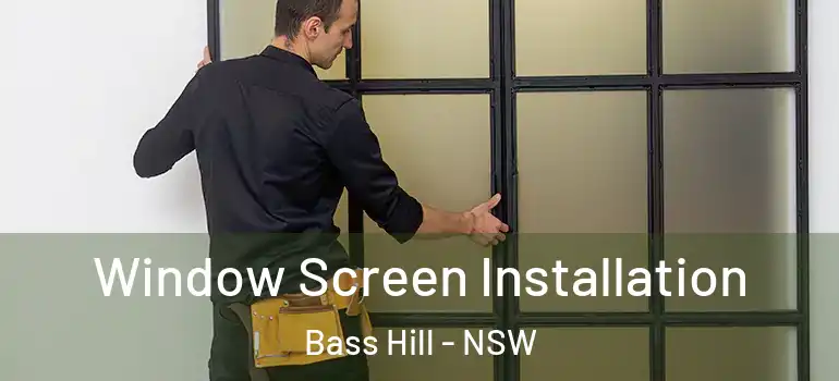 Window Screen Installation Bass Hill - NSW