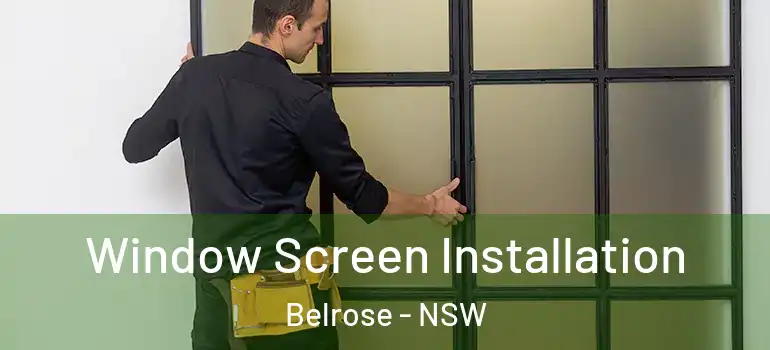 Window Screen Installation Belrose - NSW