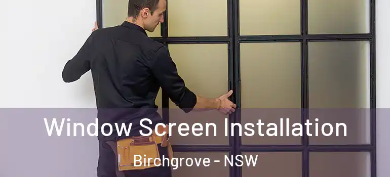  Window Screen Installation Birchgrove - NSW