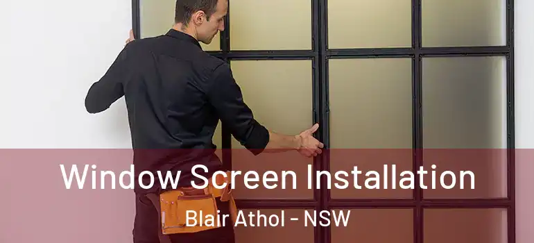 Window Screen Installation Blair Athol - NSW