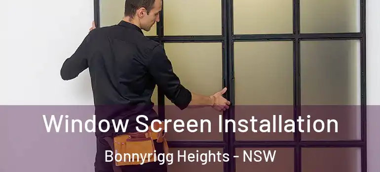 Window Screen Installation Bonnyrigg Heights - NSW