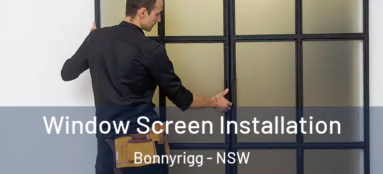  Window Screen Installation Bonnyrigg - NSW