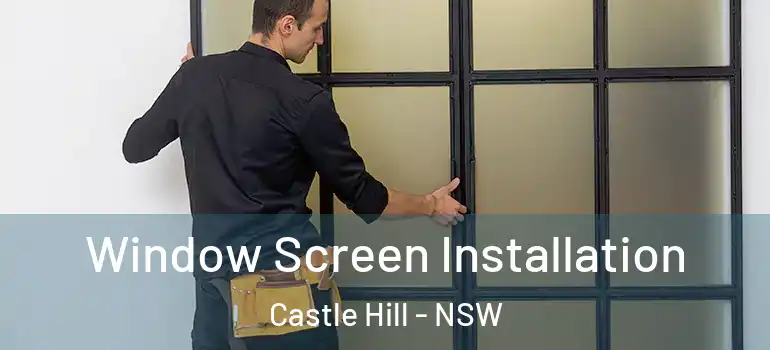 Window Screen Installation Castle Hill - NSW