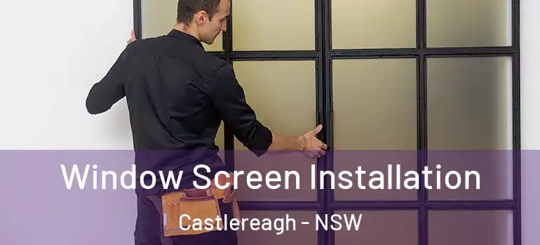 Window Screen Installation Castlereagh - NSW
