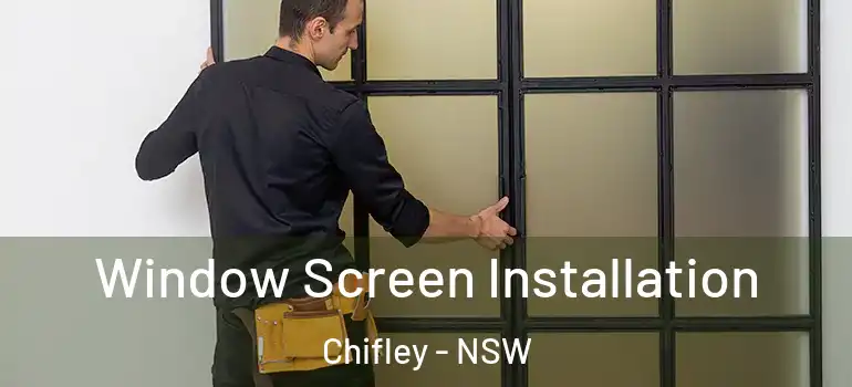 Window Screen Installation Chifley - NSW