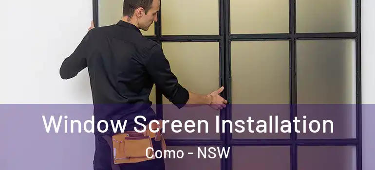 Window Screen Installation Como - NSW