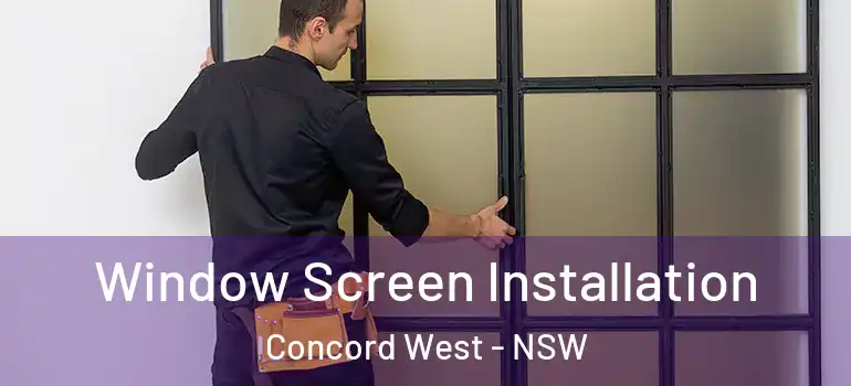 Window Screen Installation Concord West - NSW