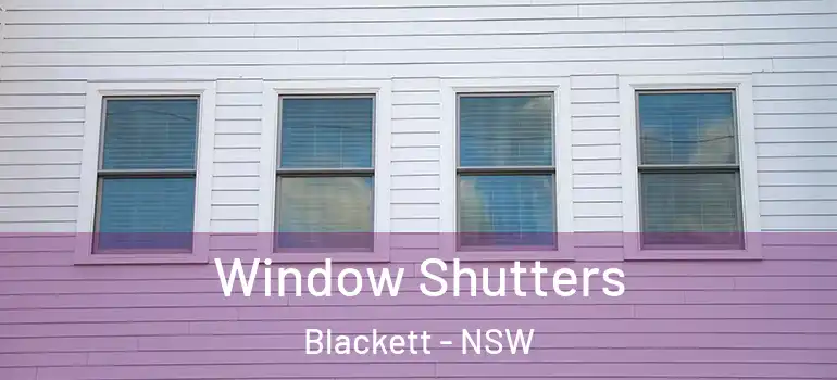 Window Shutters Blackett - NSW