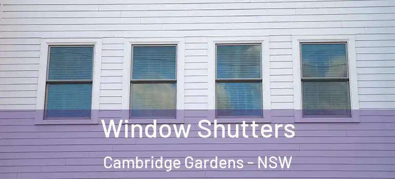 Window Shutters Cambridge Gardens - NSW
