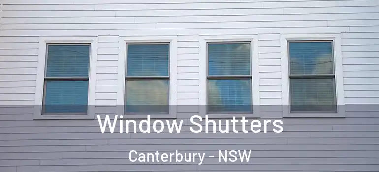 Window Shutters Canterbury - NSW