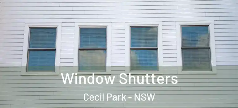 Window Shutters Cecil Park - NSW