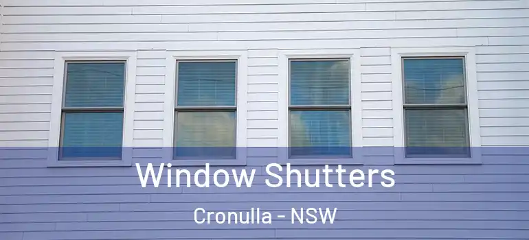  Window Shutters Cronulla - NSW