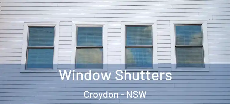  Window Shutters Croydon - NSW