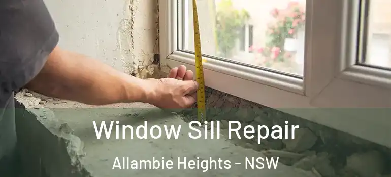  Window Sill Repair Allambie Heights - NSW