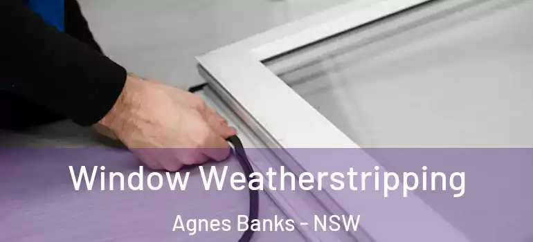 Window Weatherstripping Agnes Banks - NSW
