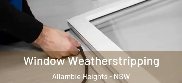 Window Weatherstripping Allambie Heights - NSW