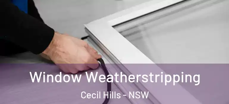 Window Weatherstripping Cecil Hills - NSW
